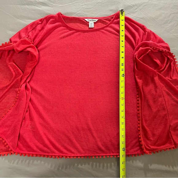 Tommy Bahama Oceana Foil Tassel Poncho Top S/M - Picture 12 of 12